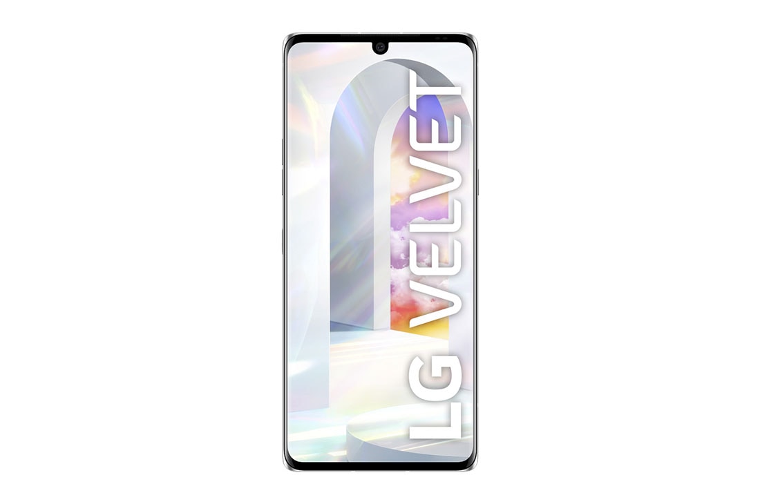 LG Velvet, vista frontal, LMG910HM