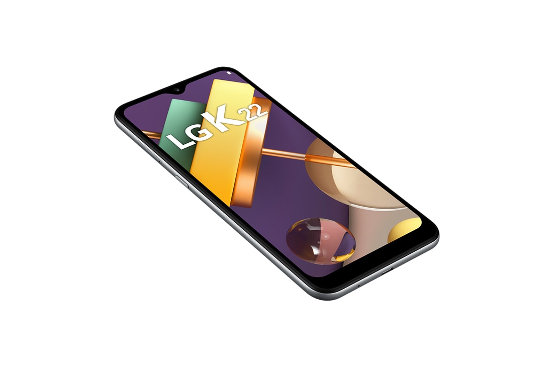 LG K22, vista frontal a +45 grados, LMK200HM, thumbnail 9