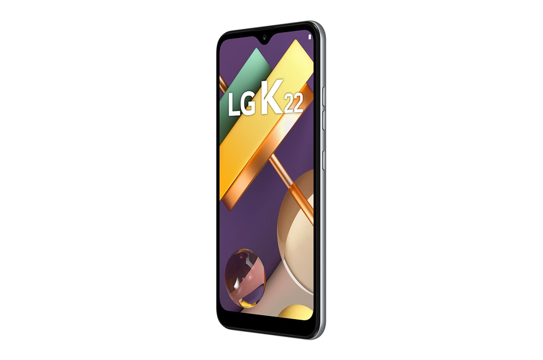 LG K22, +15 grados de vista lateral frontal, LMK200HM, thumbnail 5