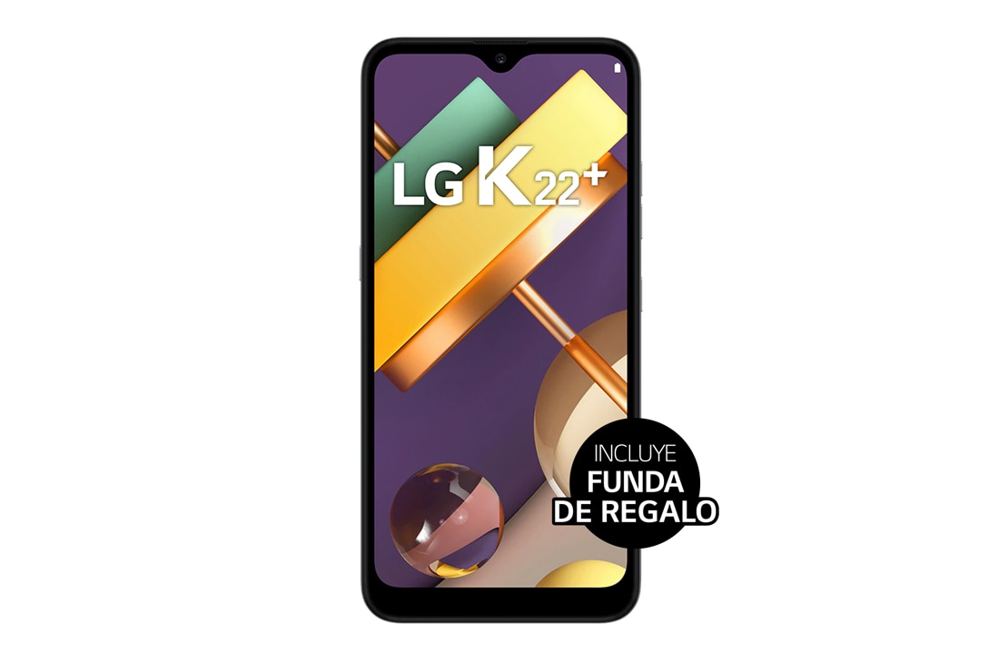 LG K22+, vista frontal, LMK200HA