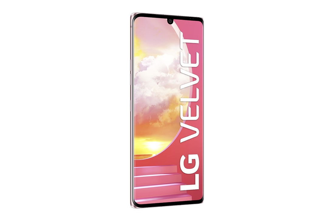 LG Velvet Illusion Sunset, - Vista lateral frontal de 15 grados, LMG910HM, thumbnail 3