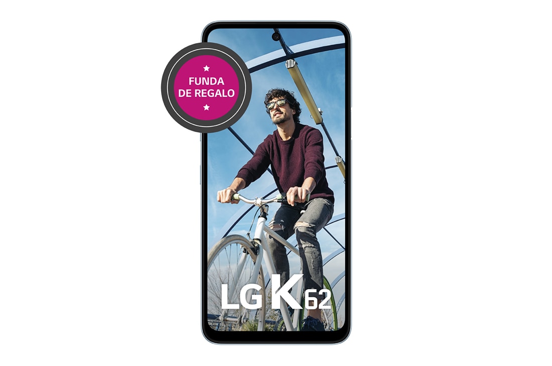 LG K62, vista frontal, LMK525HM