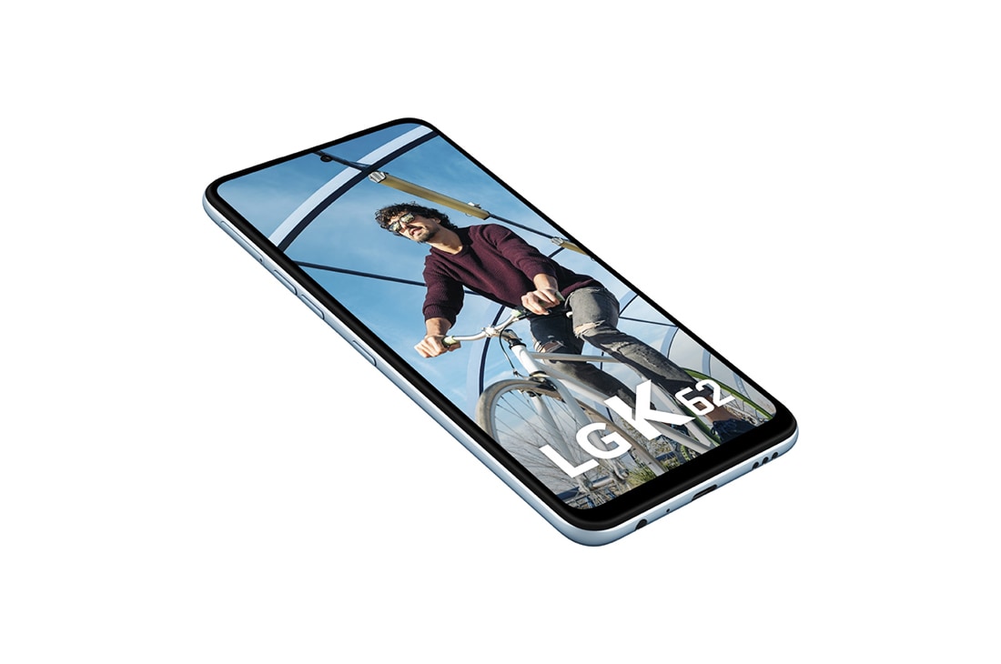 LG K62, vista frontal a +45 grados, LMK525HM, thumbnail 9