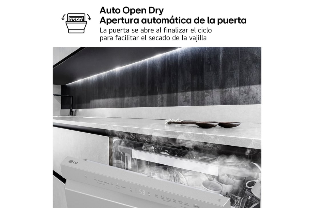 LG Lavavajillas LG │14 Cubiertos con QuadWash™│ TrueSteam™ │ ThinQ™, DF273FVS, thumbnail 10