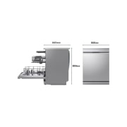 LG Lavavajillas LG │14 Cubiertos con QuadWash™│ TrueSteam™ │ ThinQ™, DF273FVS, thumbnail 7