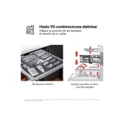 LG Lavavajillas LG │14 Cubiertos con QuadWash™│ TrueSteam™ │ ThinQ™, DF273FVS, thumbnail 8