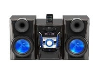 Minicomponente de 560 W potencia con iPod Docking, Reproducción MP3, USB, Ecualización Auto, Regueton, Merengue & Cumbia, Función Auto DJ1
