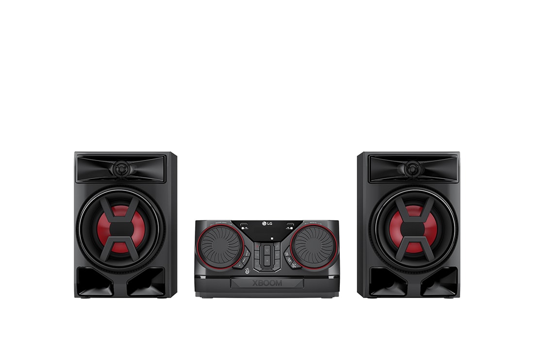 LG Mini Componente LG XBOOM CK43N | 300W | Wireless Party Link | Multi Bluetooth | Radio FM, vista frontal, CK43N