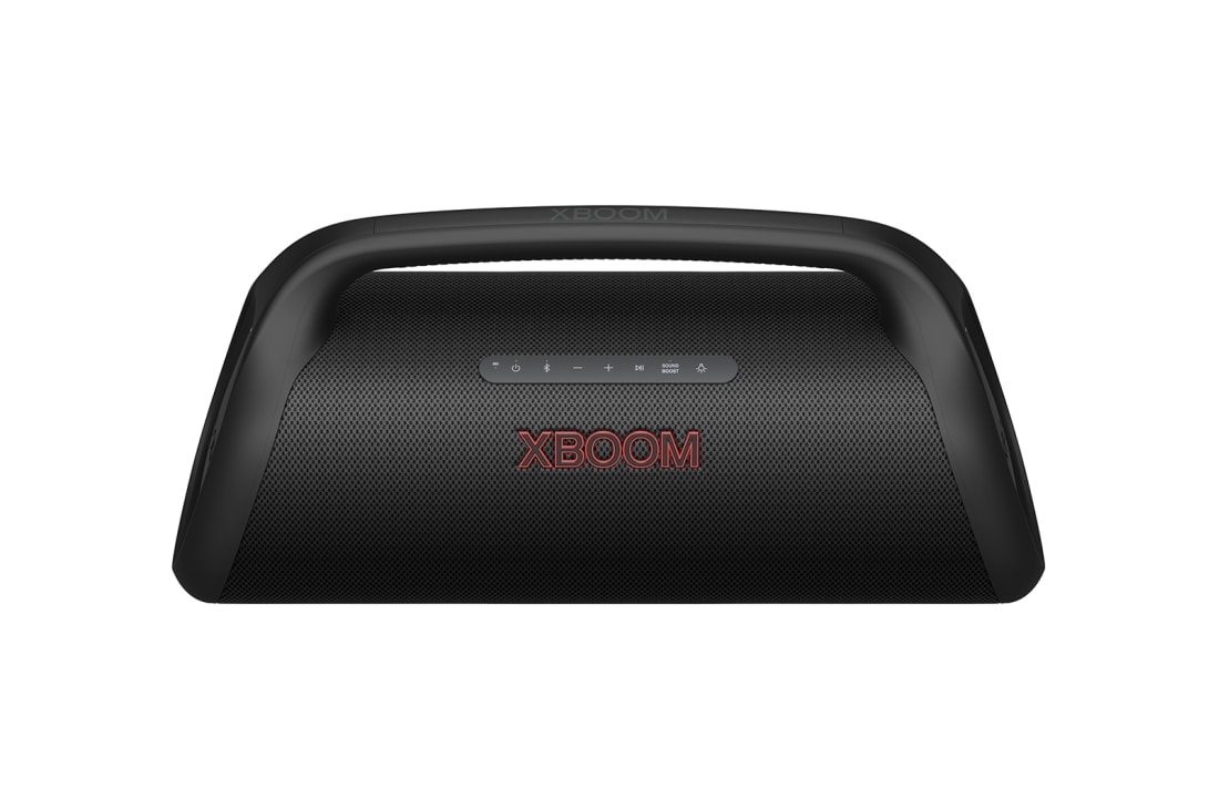 LG Parlante Portatil LG XBOOM GO XG9 │ 120 W│ IP67 │ Sound Boost, Vista frontal de 30 grados, XG9QBK
