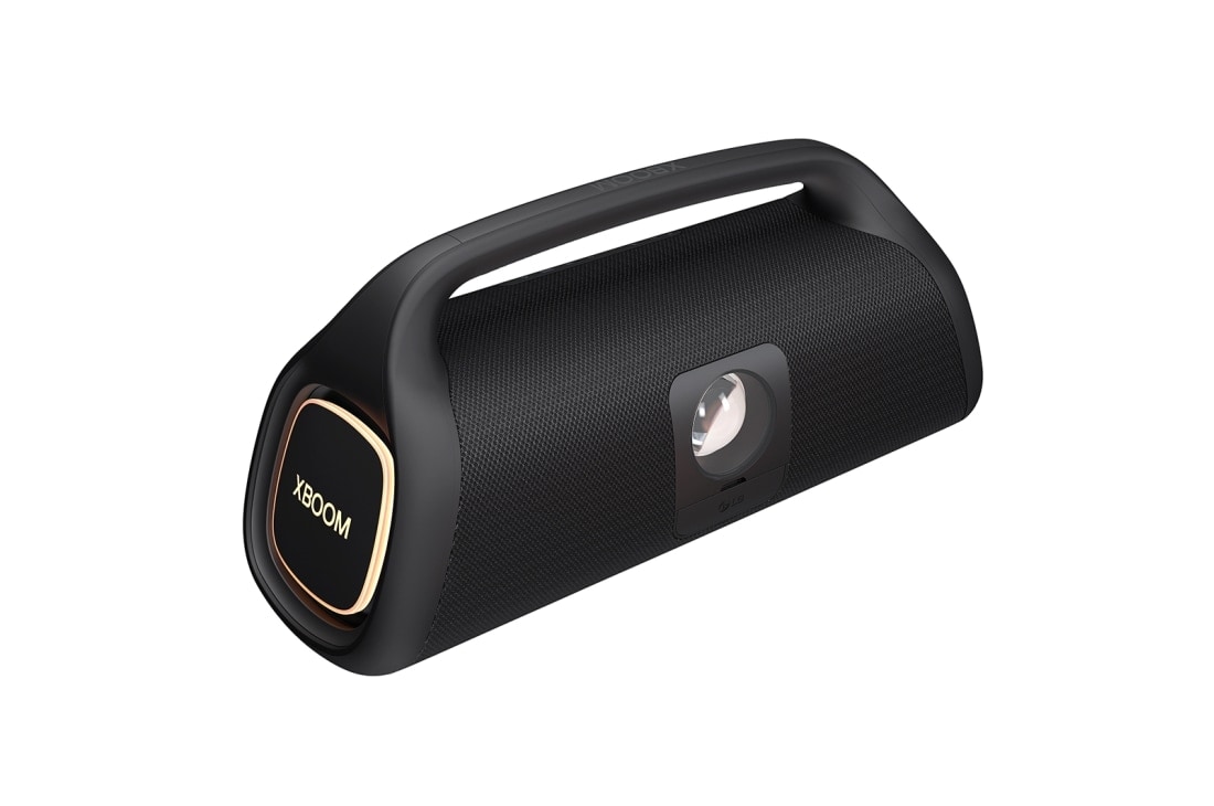 LG Parlante Portatil LG XBOOM GO XG9 │ 120 W│ IP67 │ Sound Boost, vista diagonal con iluminación de escenario, XG9QBK, thumbnail 8