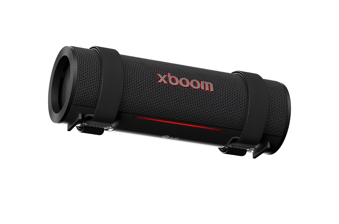 LG Parlante Portátil LG xboom Grab │ 30 W │ IP67 │ Sound Boost, side perspective view, GRAB