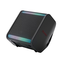 Vista frontal de la LG xboom Stage 301 by will.i.am | Bocina Bluetooth portátil | xboom Signature Sound para fiestas y escenarios2