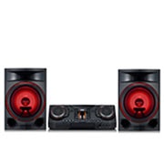 LG Minicomponente LG XBOOM CL87 │2350 W │ Multi Bluetooth │ Wireless Party Link, Front view with red colour, CL87, thumbnail 2