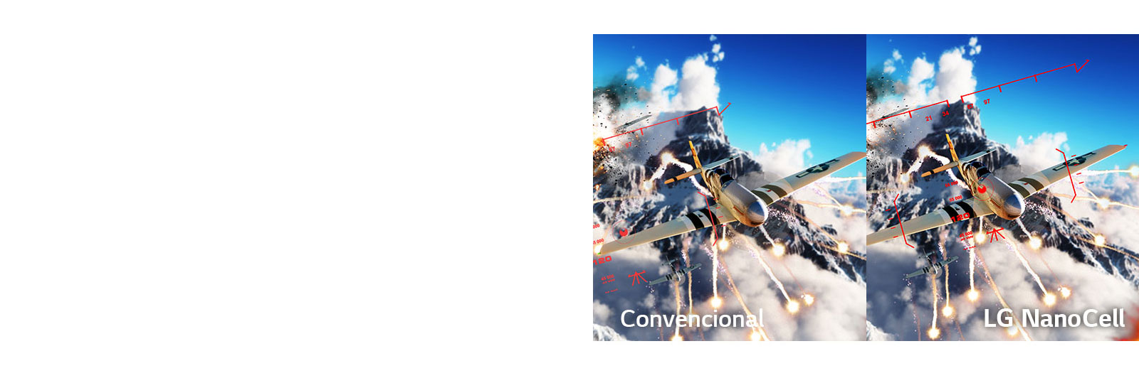 Una escena de un juego de batalla con el avión