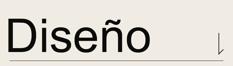 Lleva el texto «Diseño».
