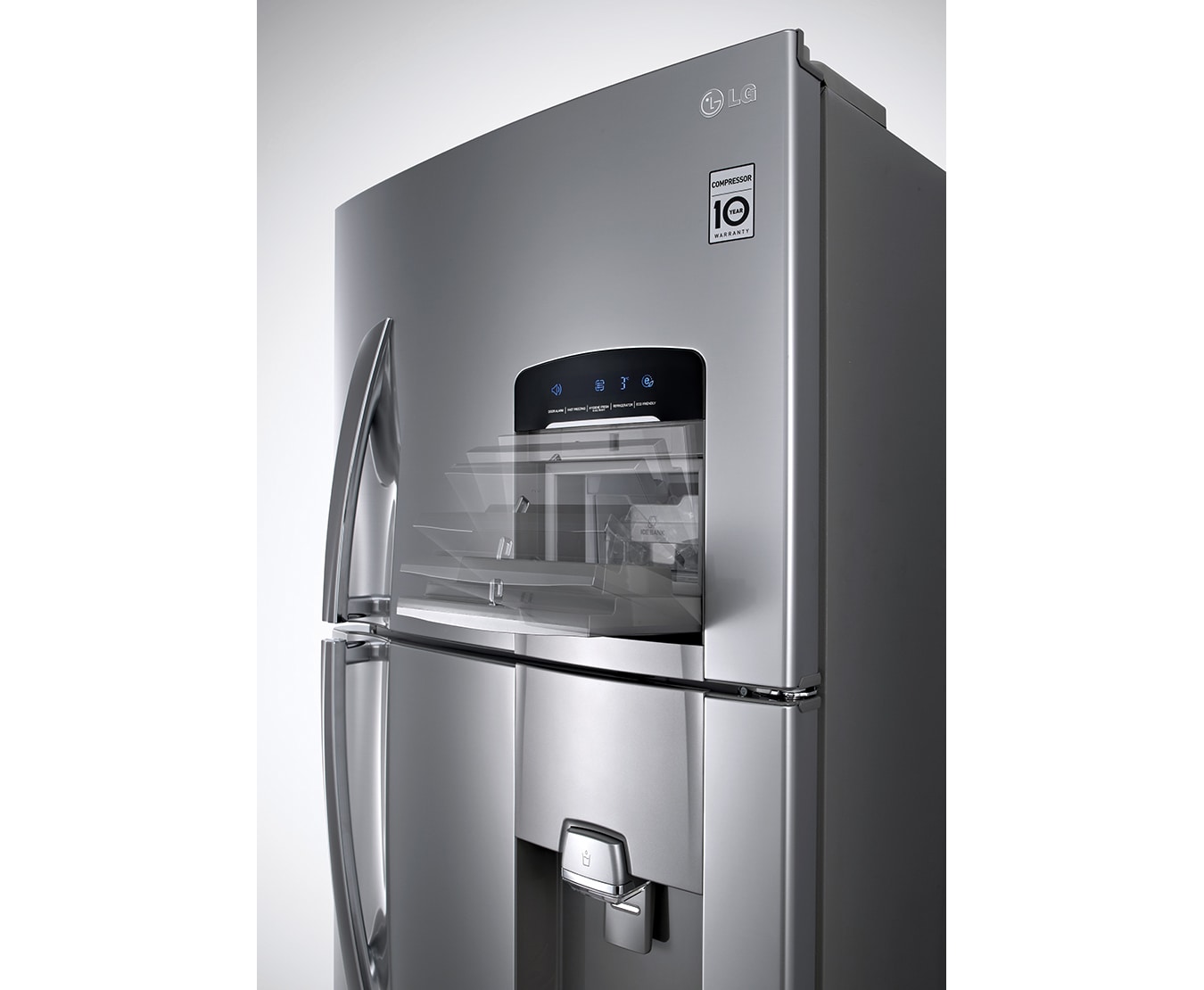 LG Heladera con Freezer arriba - Capacidad 413llt, GT46HGP, thumbnail 4