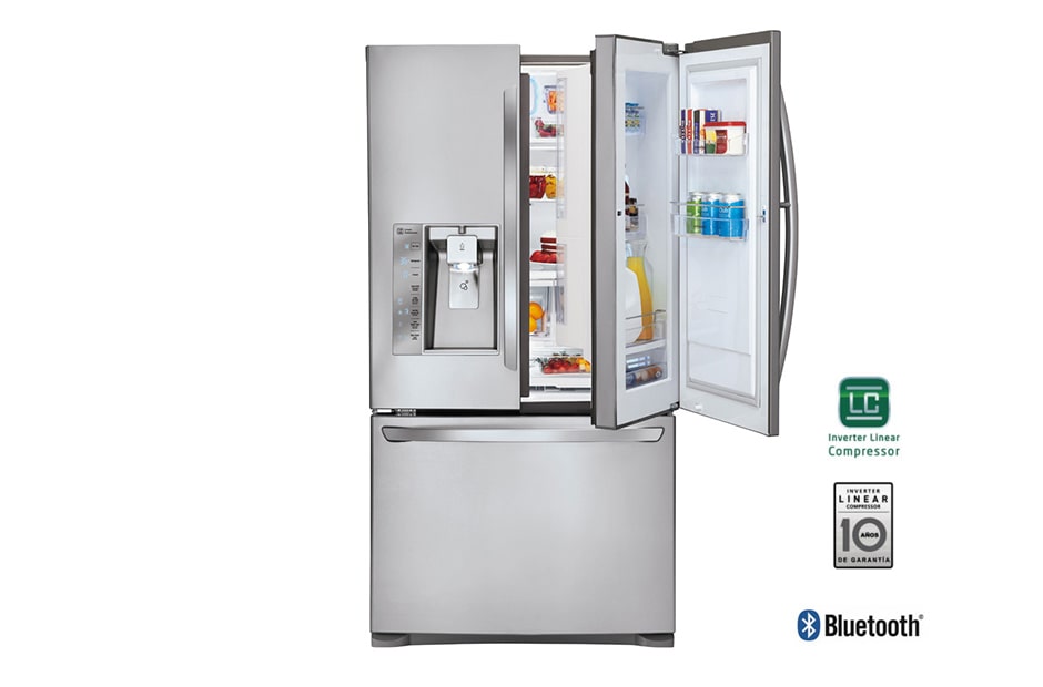 LG Heladera Door in Door - Capacidad 708lt - Con Parlante Bluetooth®, GR-J318LSBM