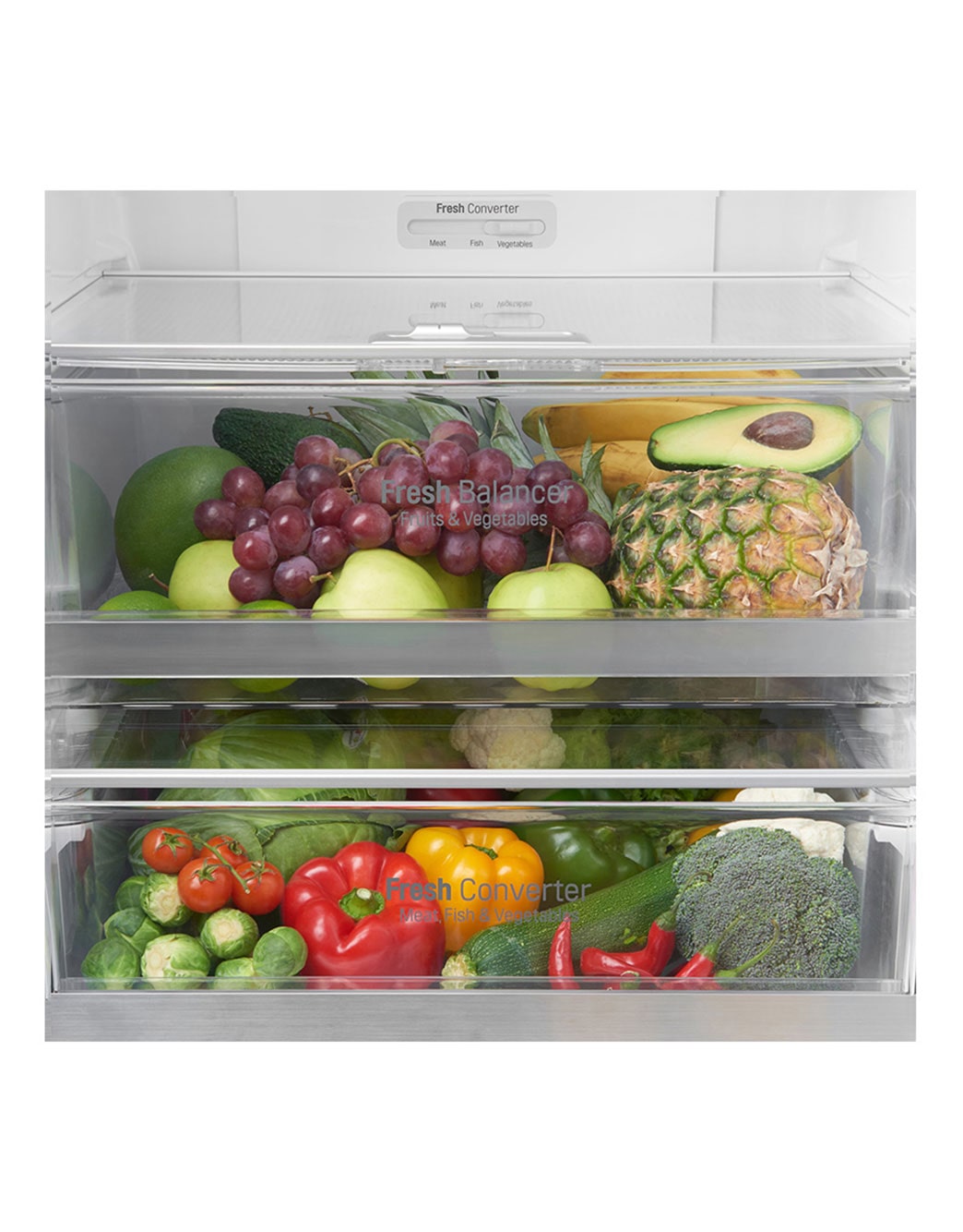 Heladera LG con Freezer Abajo LG Fresh Balancer