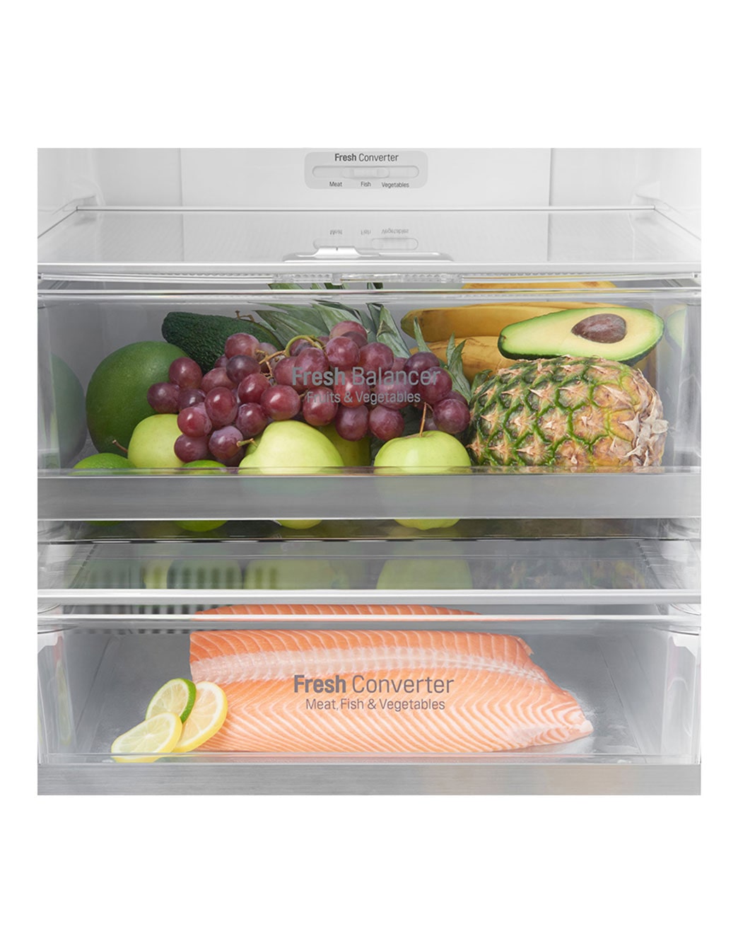 Heladera LG con Freezer Abajo LG Fresh Balancer