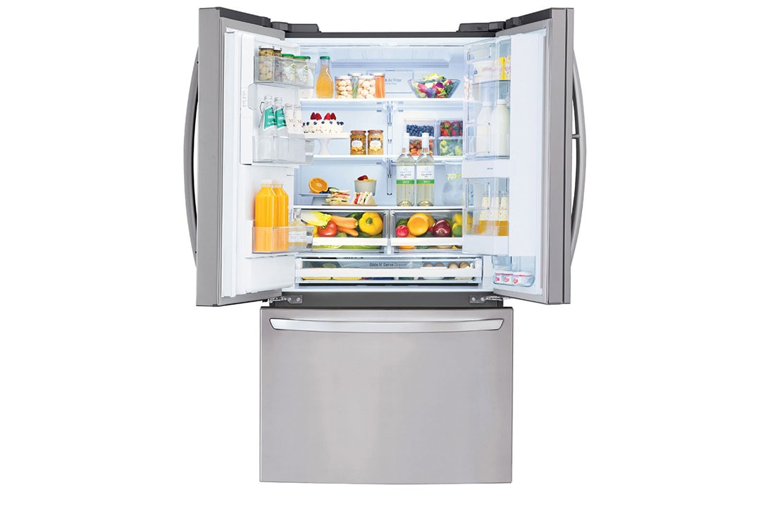 LG Heladera French Door │ Plateada │ 626 L │ Door in Door │ Smart Inverter Compressor , LM75SDS, thumbnail 3