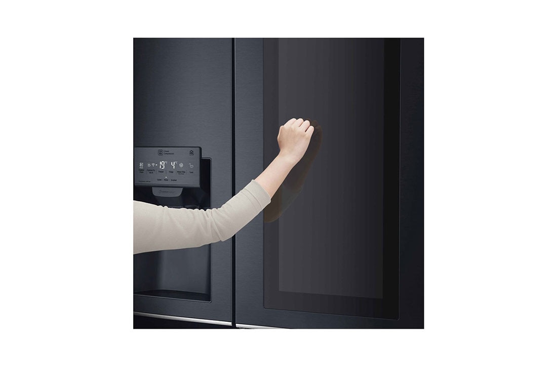 LG Heladera side by side │  Negro │ 601 L │ InstaView Door in Door │ Smart Inverter Compressor , GC-X247CQBV, thumbnail 3