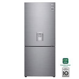 Heladera Bottom Freezer │ Plateado │ 450 L │Smart Inverter Compressor│ NatureFRESH™2