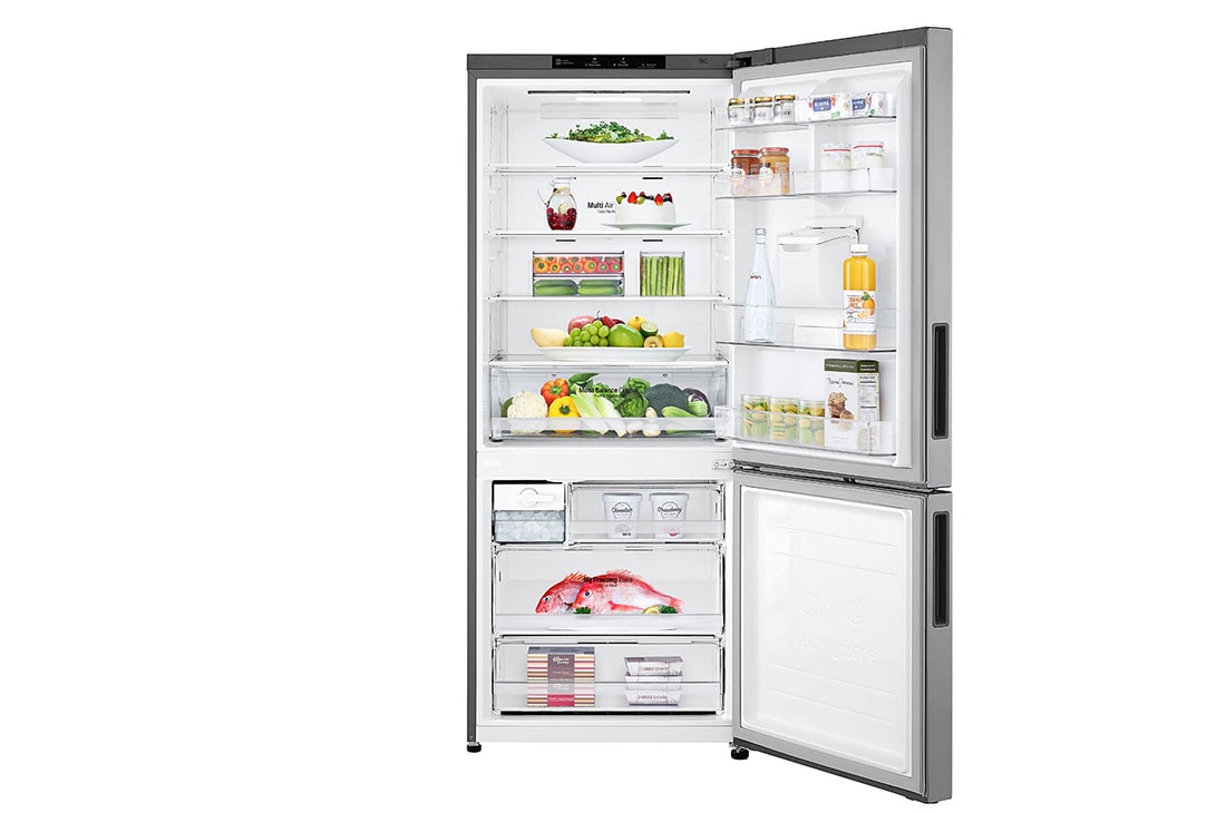 LG Heladera Bottom Freezer │ Plateado │ 450 L │Smart Inverter Compressor│ NatureFRESH™, LB41WPP, thumbnail 2