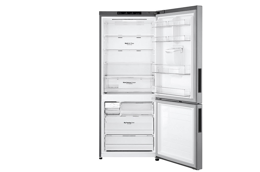 LG Heladera Bottom Freezer │ Plateado │ 450 L │Smart Inverter Compressor│ NatureFRESH™, LB41WPP, thumbnail 3