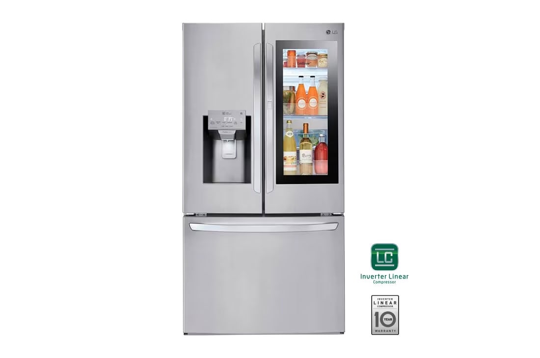 LG Heladera French Door 660 L con InstaView™ Door-in-Door®, front view, GM78SXS