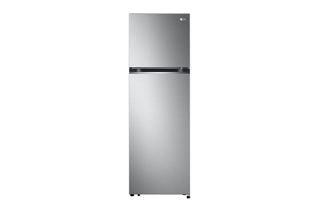 LG Heladera Freezer Arriba 360L Smart Inverter, front view, VT34BPY