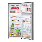 LG Heladera Top Freezer│383L│Door Cooling+│Smart Inverter, front open view with food stored, VT40APY, thumbnail 2