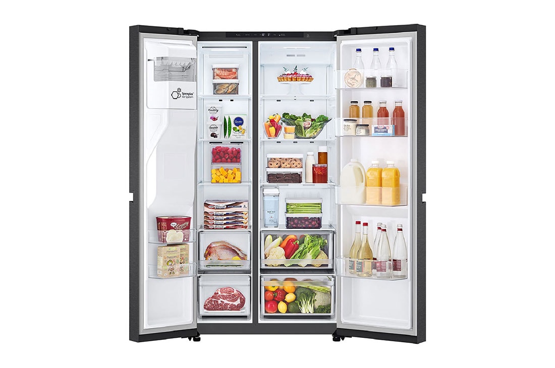LG Heladera Side by Side│621L│Door Cooling+│Smart Inverter, Front door open view, GS66SPPT, thumbnail 6