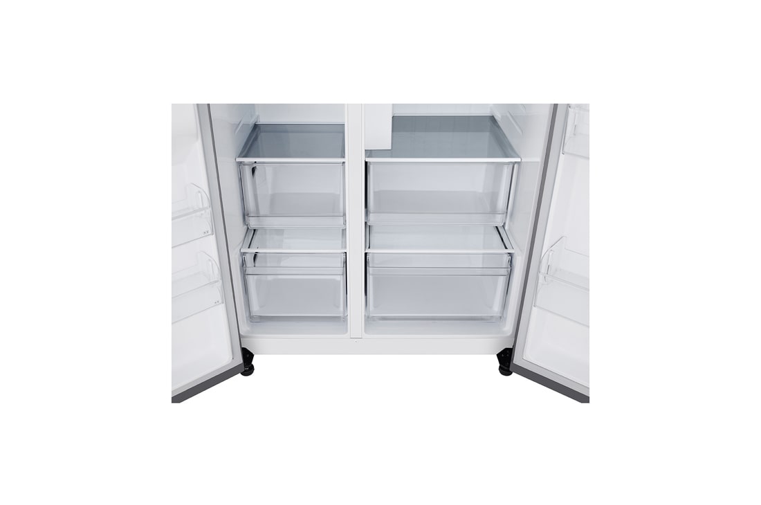 LG Heladera Side by Side│638L│Multi Air Flow│Smart Inverter, Front top door view, GS66SPPT, thumbnail 5