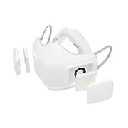 LG Puricare Air Purifying Mask, Vista de la máscara con el filtro y la tapa del filtro extendidos, AP300AWFA, thumbnail 3