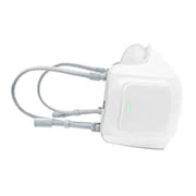 LG Puricare Air Purifying Mask, Vista del lado izquierdo del cuerpo con una luz verde que indica una batería llena, AP300AWFA, thumbnail 10