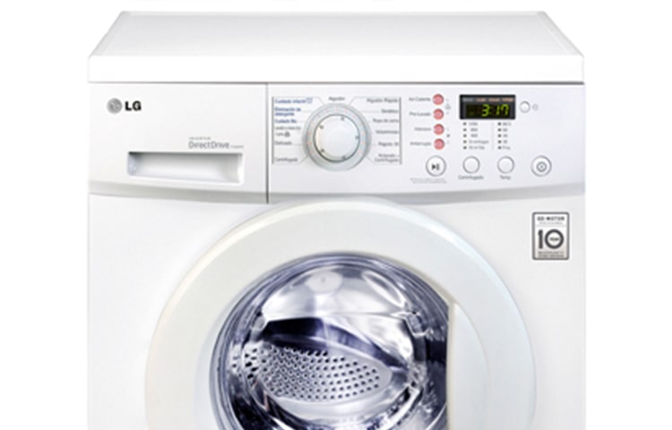 LG Capacidad de lavado de 8 kg reales, velocidad de centrifugado 1000 RPM, motor Direct Drive, 10 años de garantía al motor, F1010TD, thumbnail 3