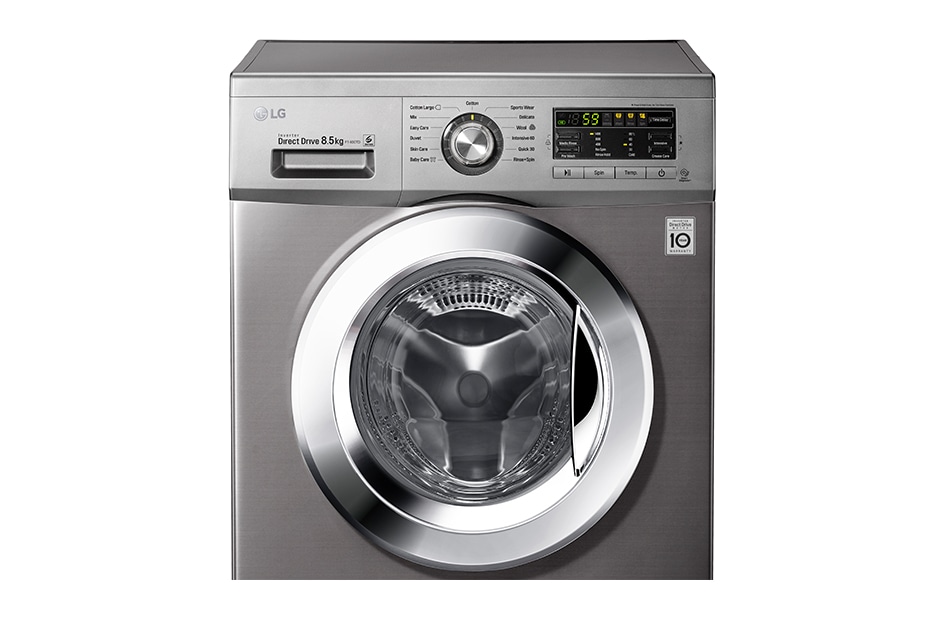 LG Lavarropas Carga Frontal de 8,5Kg   Velocidad de Centrifugado 1400RPM, F1400TD, thumbnail 8