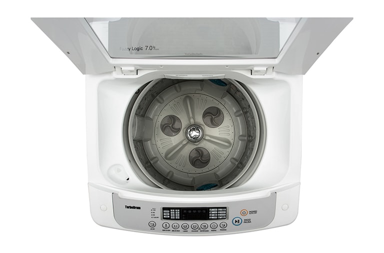 LG Capacidad de lavado de 7 kg reales, velocidad de centrifugado hasta 640 RPM, sistema de lavado TURBO DRUM, tapa de cristal templado, T7020TD, thumbnail 10