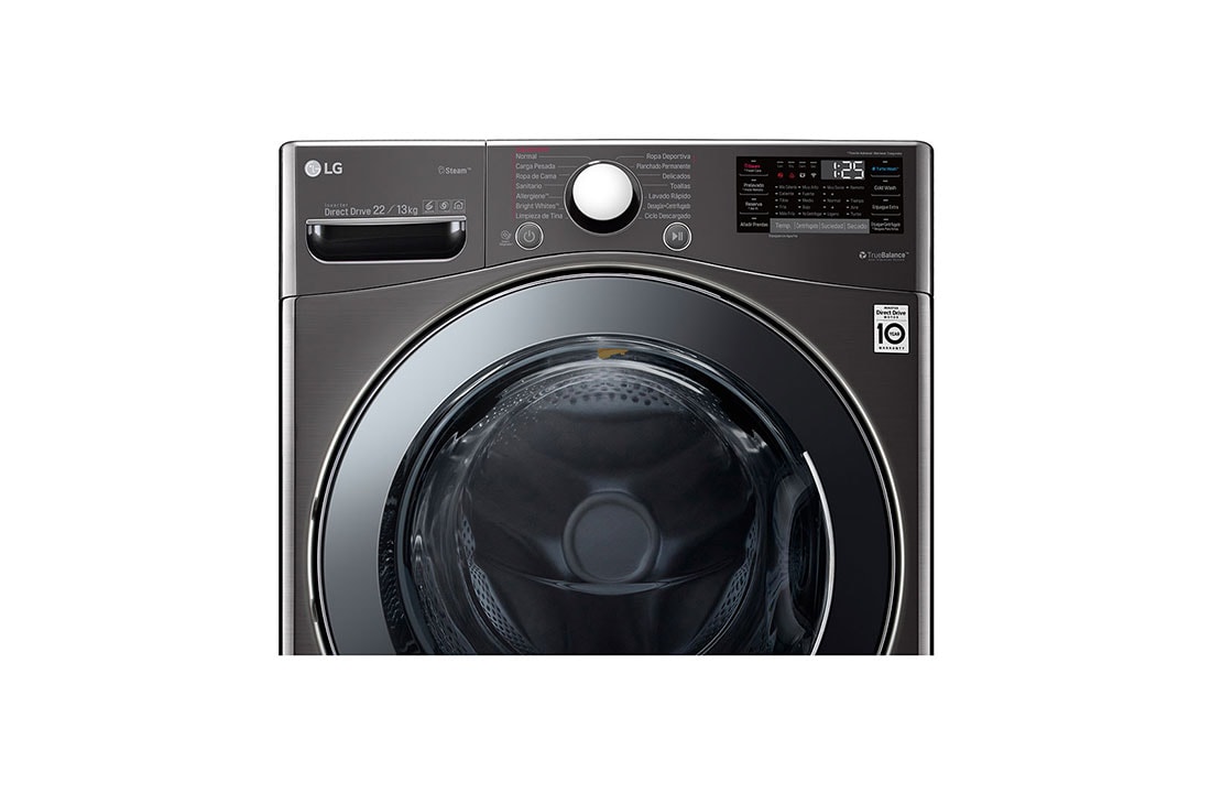 LG Lavasecarropas Carga Frontal - Capacidad 22Kg/13Kg, WD22BV2S6, thumbnail 4
