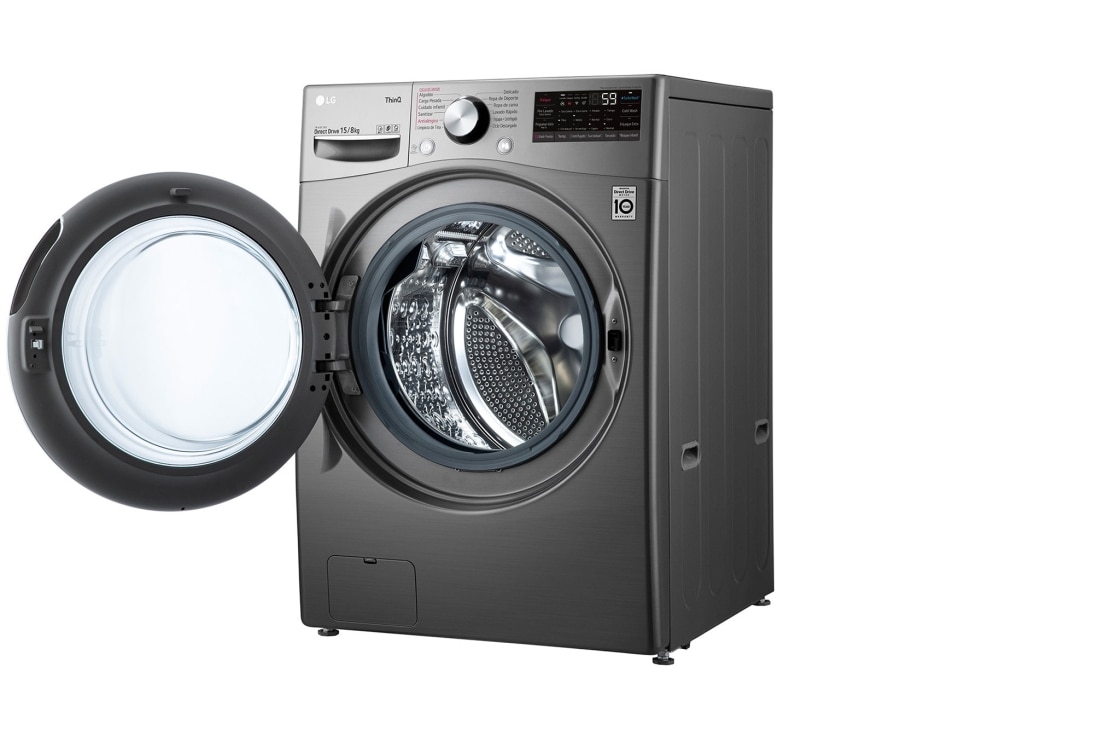 LG Lavasecarropas carga frontal 15/8 KG │ Plateado │ Inverter Direct Drive │ AI DD │ ThinQ, WD15EGS62, WD15EGS62, thumbnail 12