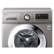 LG Lavarropas carga frontal 8,5 KG │ Plateado │ Inverter Direct Drive │ AI DD │ Steam, Vista de primer plano del panel, WM8516EE6, thumbnail 8