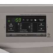 LG Lavarropas carga frontal 8,5 KG │ Plateado │ Inverter Direct Drive │ AI DD │ Steam, Vista de primer plano del panel, WM8516EE6, thumbnail 9