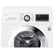 LG Lavarropas carga frontal 8,5 KG │ Blanco │ Inverter Direct Drive │ AI DD │ Steam,  Vista de primer plano del panel, WM8516WE6, thumbnail 8