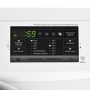 LG Lavarropas carga frontal 8,5 KG │ Blanco │ Inverter Direct Drive │ AI DD │ Steam, Vista de primer plano del panel, WM8516WE6, thumbnail 9
