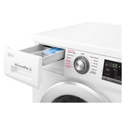 LG Lavarropas carga frontal 8,5 KG │ Blanco │ Inverter Direct Drive │ AI DD │ Steam, WM8516WE6, thumbnail 12