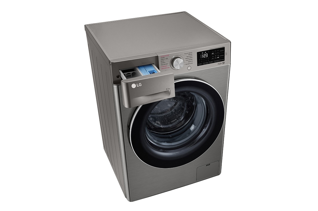 LG Lavarropas carga frontal 8,5 KG │ Gris mate │ Inverter Direct Drive │ AI DD │ Steam, Right view, WM85VVC5S6P, thumbnail 9