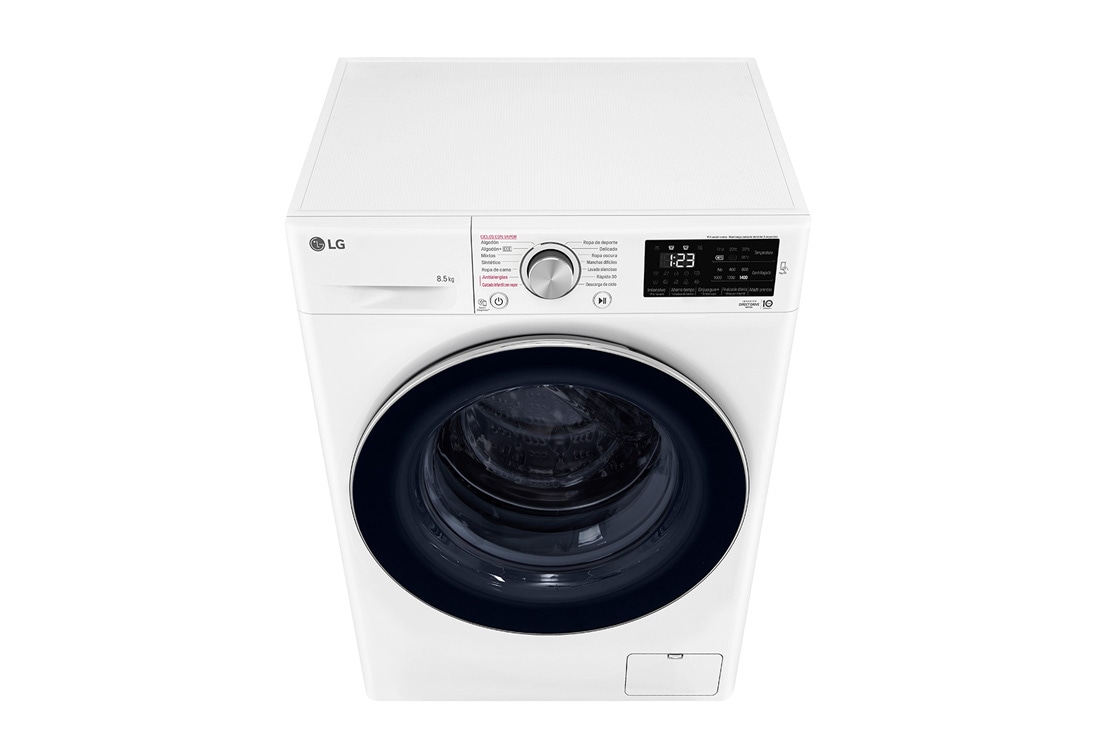 LG Lavarropas carga frontal 8,5 KG │ Blanco │ Inverter Direct Drive │ AI DD │ Steam, Right view, WM85WVC5S6P, thumbnail 9