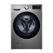 LG Lavarropas carga frontal 13 KG │ Gris mate │ Inverter Direct Drive│ AI DD │Steam, Front view, WM13EGS6, thumbnail 1