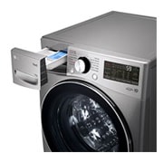 LG Lavarropas carga frontal 13 KG │ Gris mate │ Inverter Direct Drive│ AI DD │Steam, Drawer open view, WM13EGS6, thumbnail 7