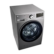 LG Lavarropas carga frontal 13 KG │ Gris mate │ Inverter Direct Drive│ AI DD │Steam, Top Left perspective view, WM13EGS6, thumbnail 10